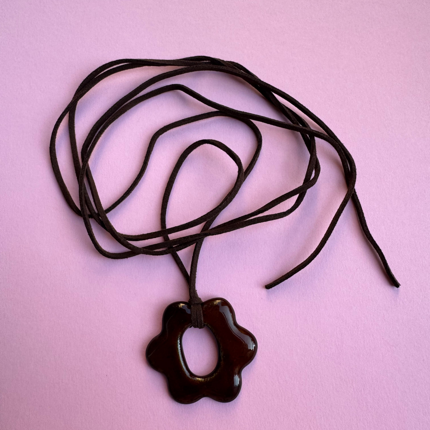 Wildlederband dunkelbraun